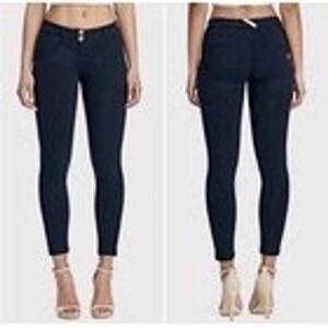 Freddy WR.UP Shaping Pants Womens Sz 6 Navy Sculpt Lift Stretch Skinny Low Rise